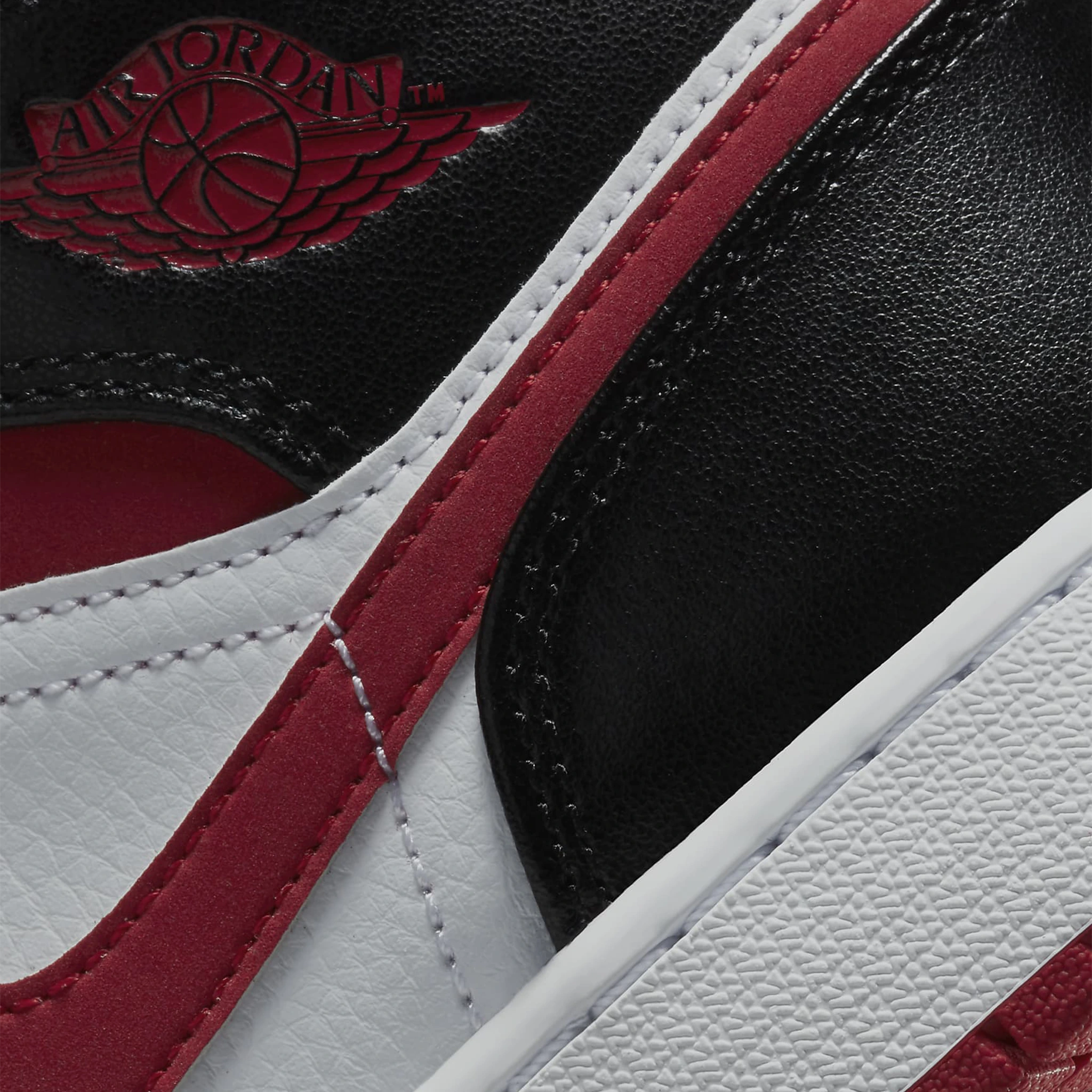Air Jordan 1 Mid Gym Red Black White Basketball Shoes for Girls (GS) - Perfect for School, Sports & Street Fashion