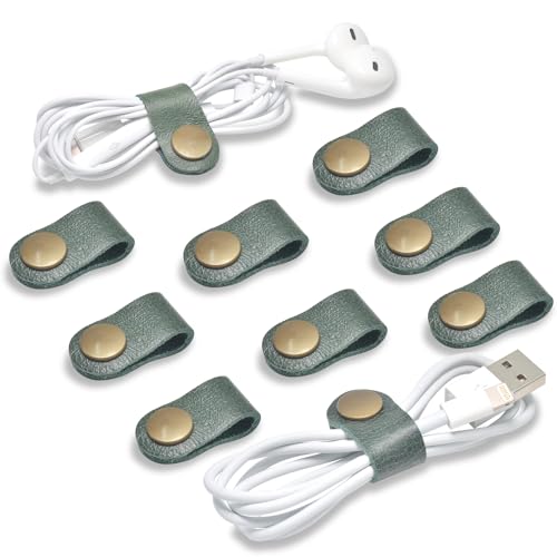 Dark Green Cord Organizer
