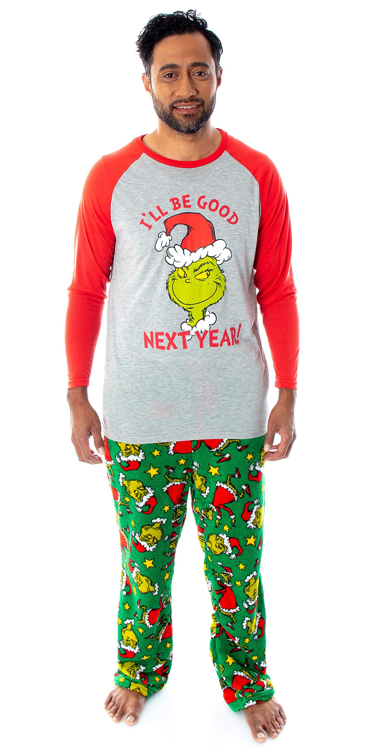 Dr. Seuss The Grinch Who Stole Christmas Matching Family Pajama Sets - Cozy Holiday Sleepwear for Men, Women, Kids & Toddlers | Perfect for Christmas Eve, Family Photos & Festive Gatherings