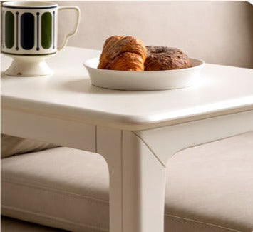 Birch Solid Wood Mobile Side Table - Lightweight Rolling End Table for Living Room, Bedroom, or Office - Perfect for Small Spaces and Easy Mobility