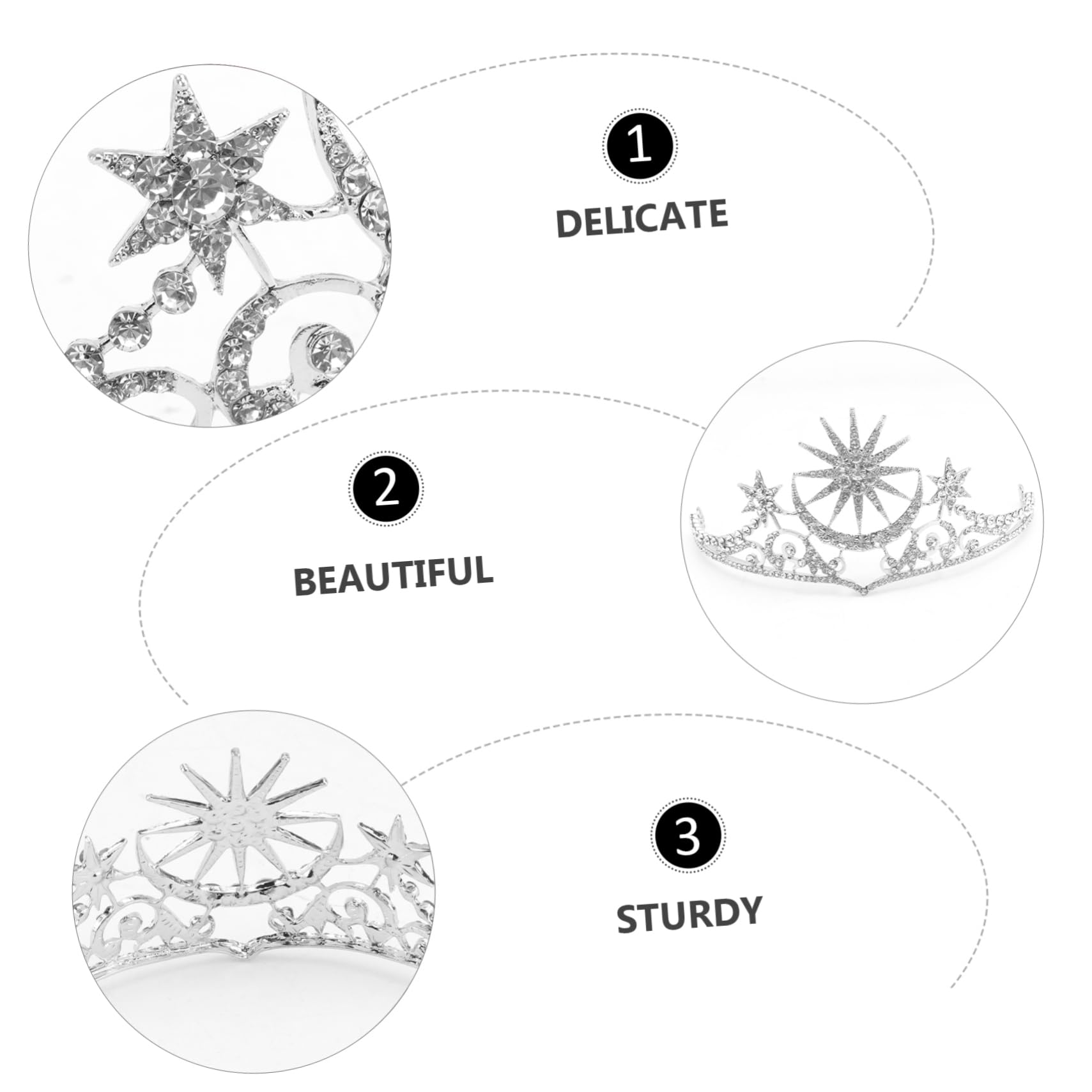Elegant Rhinestone Wedding Tiara for Women – Bridal Hair Accessory for Bride, Bridesmaids & Special Occasions