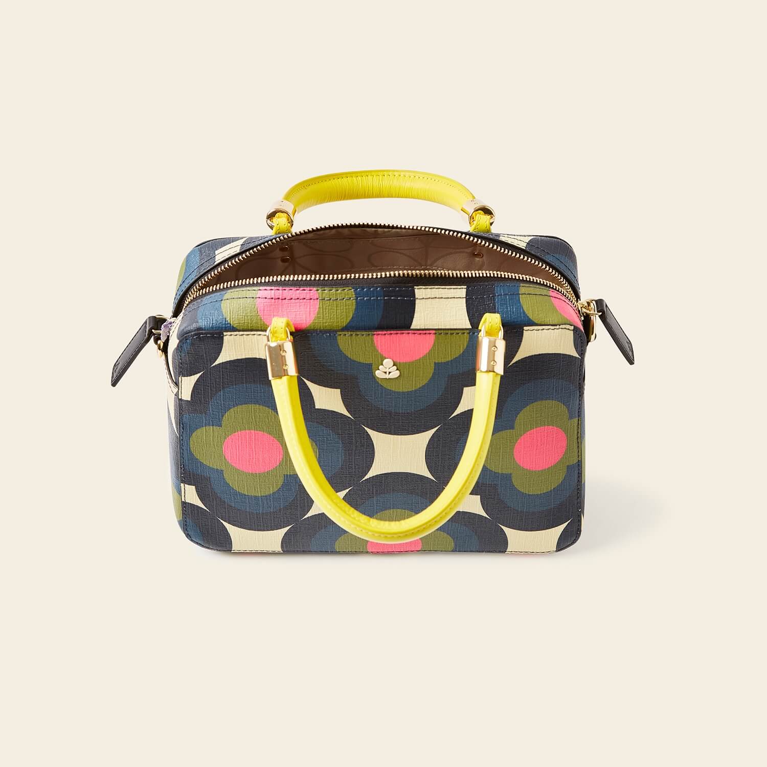 Radial Flower Rockpool Medium Block Handbag - Stylish Crossbody Purse for Women, Perfect for Work, Travel & Everyday Use