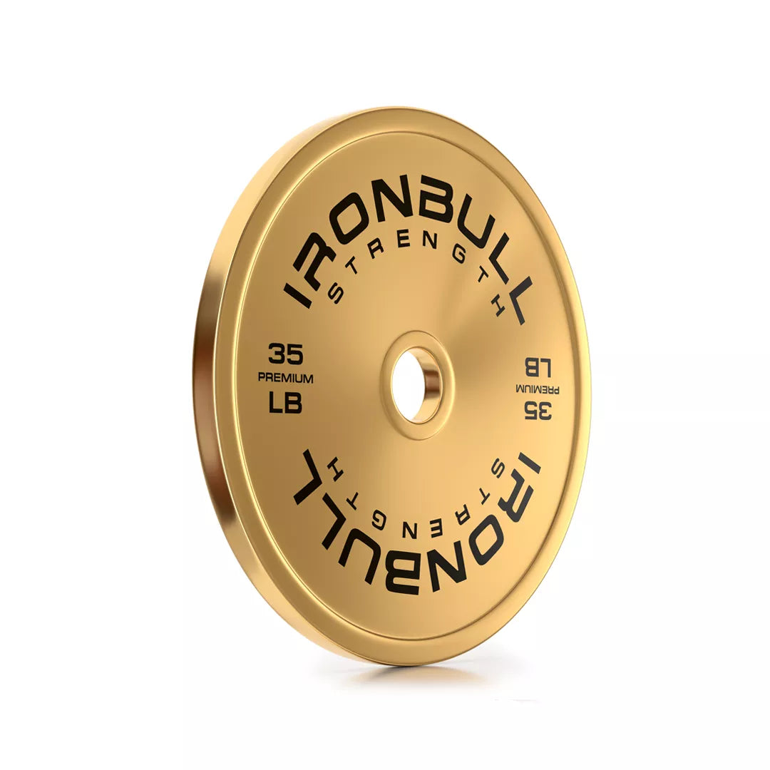 Premium Gold Plates and Weight Sets (LB) - Perfect for Gym, Home Workouts, and Strength Training