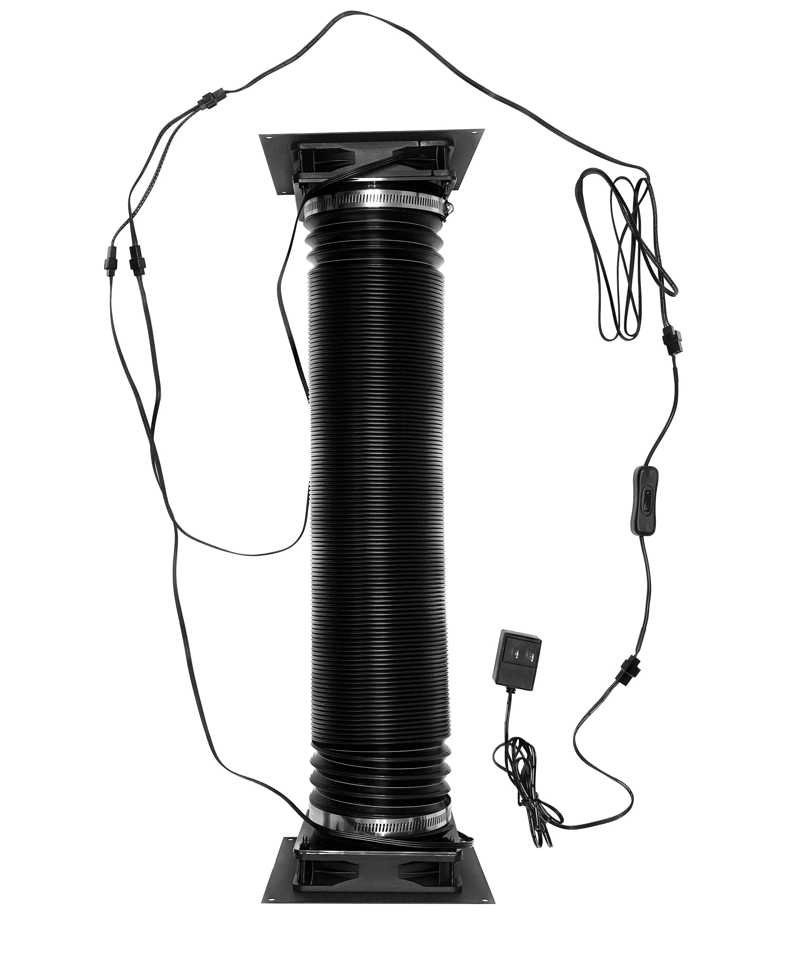 6 Inch Quiet Fan Mounting and Ducting Kit - Ultra Silent Ventilation System for Home, Office & Grow Rooms - Perfect for HVAC, Hydroponics and Indoor Air Circulation