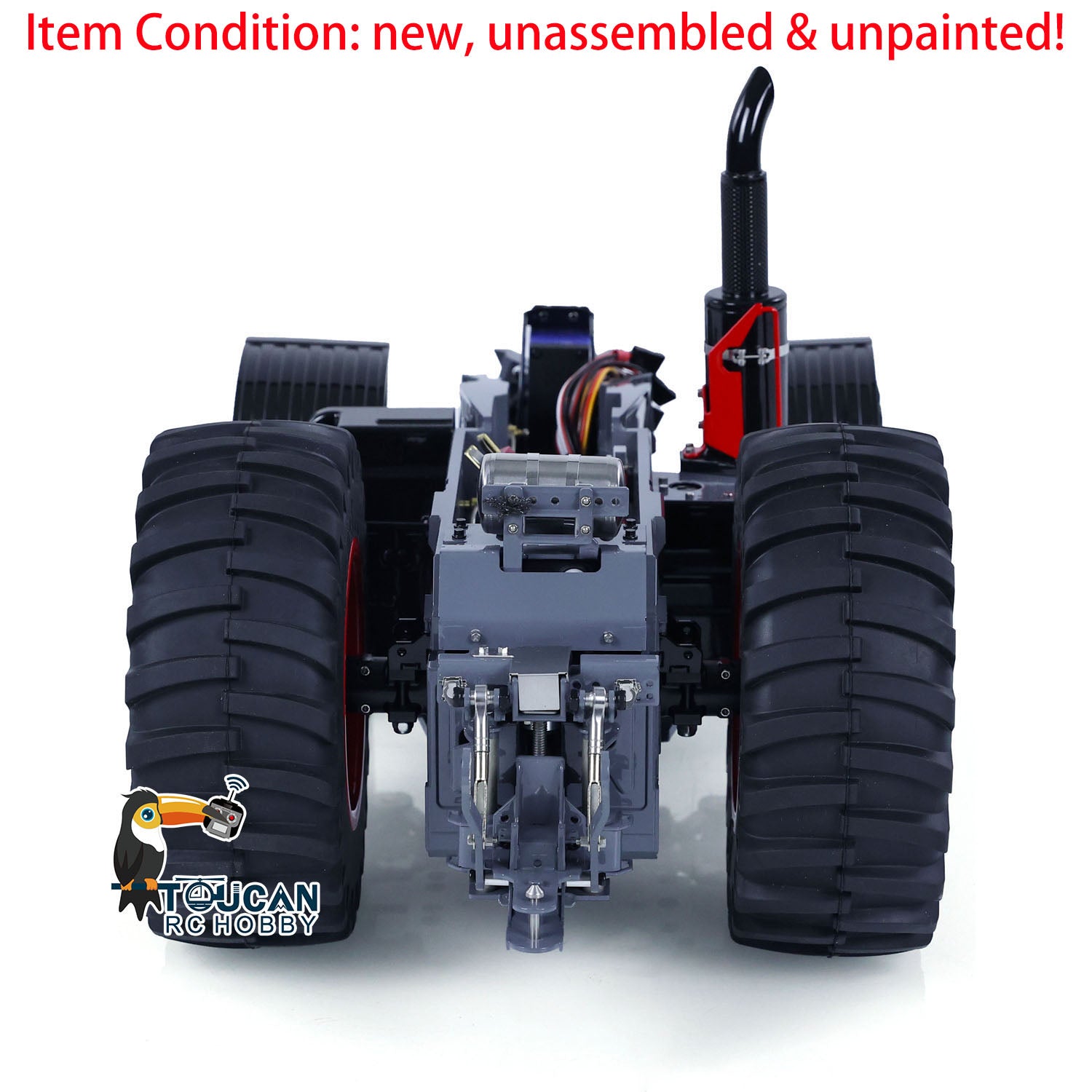 Metal Chassis for LESU 1/16 4X4 1050 RC Tractors - Unpainted DIY Remote Control Car Model Kit Spare Parts - Perfect for Hobbyists & RC Vehicle Enthusiasts