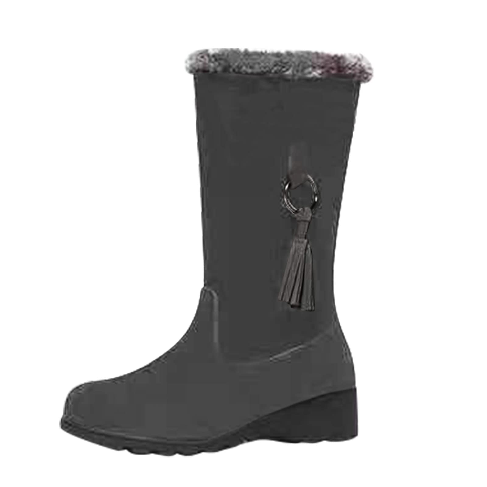 RUIY Women's Winter Snow Boots - Short Ankle Boots with Thick Sole, Fashionable & Narrow Design for Cold Weather - Perfect for Snowy Days, Outdoor Activities & Winter Fashion