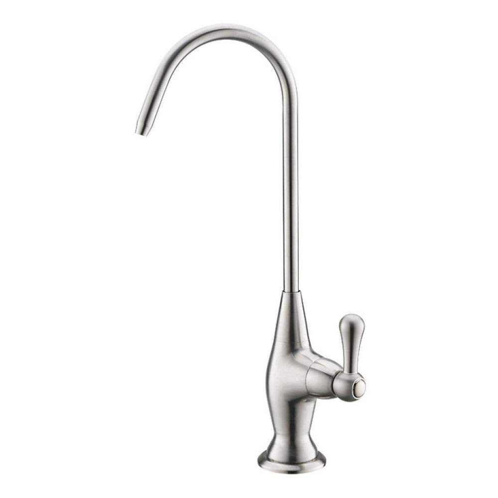 304 Stainless Steel Water Filter Faucet with Brushed Finish - Reverse Osmosis System Drinking Water Tap for Kitchen Sink | Perfect for Clean Drinking Water & RO Filtration Systems
