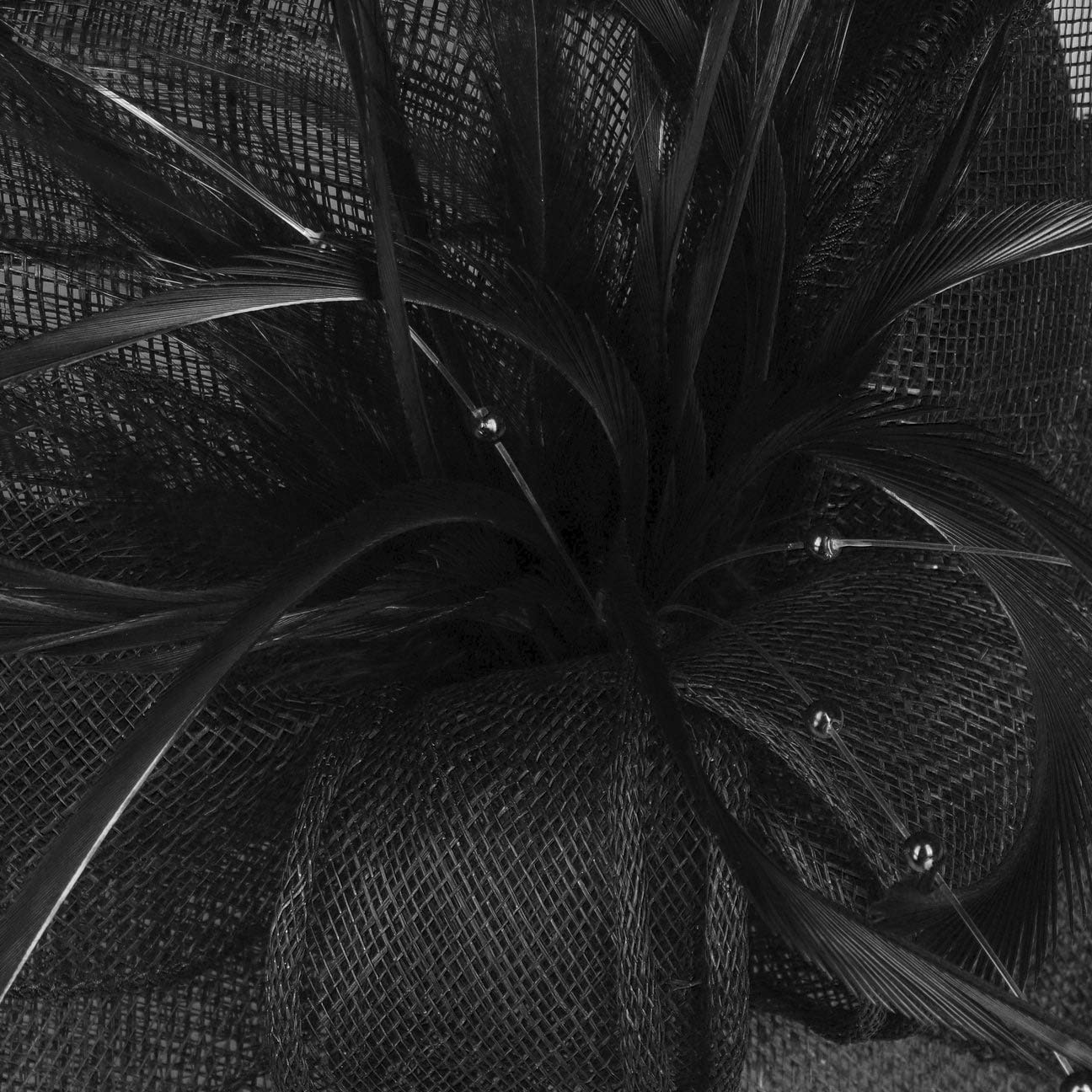 Mareana Women's Black Occasion Hat - One Size Fits All - Perfect for Weddings, Parties, and Special Events