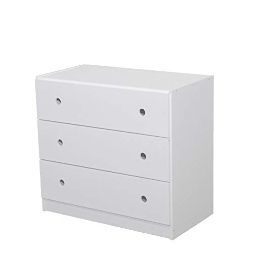 Junior Stairway Mid Loft Bed with Desk, Chest & Bookcase - White Solid Wood Frame - Durable & Sturdy for Kids & Teens - Perfect for Small Bedrooms, Dorm Rooms & Space-Saving Solutions
