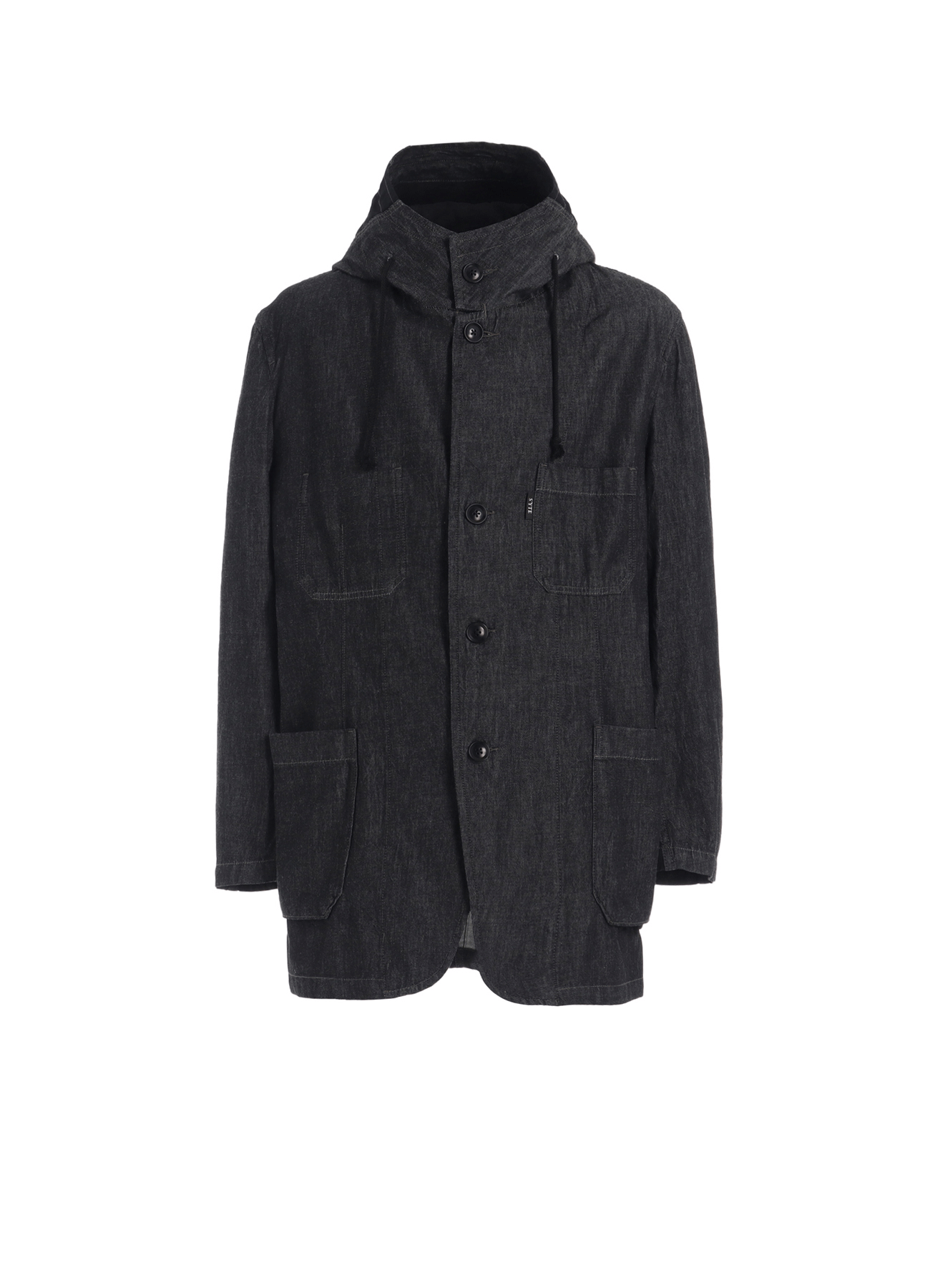 Two-Tone Denim Hooded Jacket for Men & Women - 7oz Lightweight Comfort - Perfect for Casual Outings, Streetwear & Layering