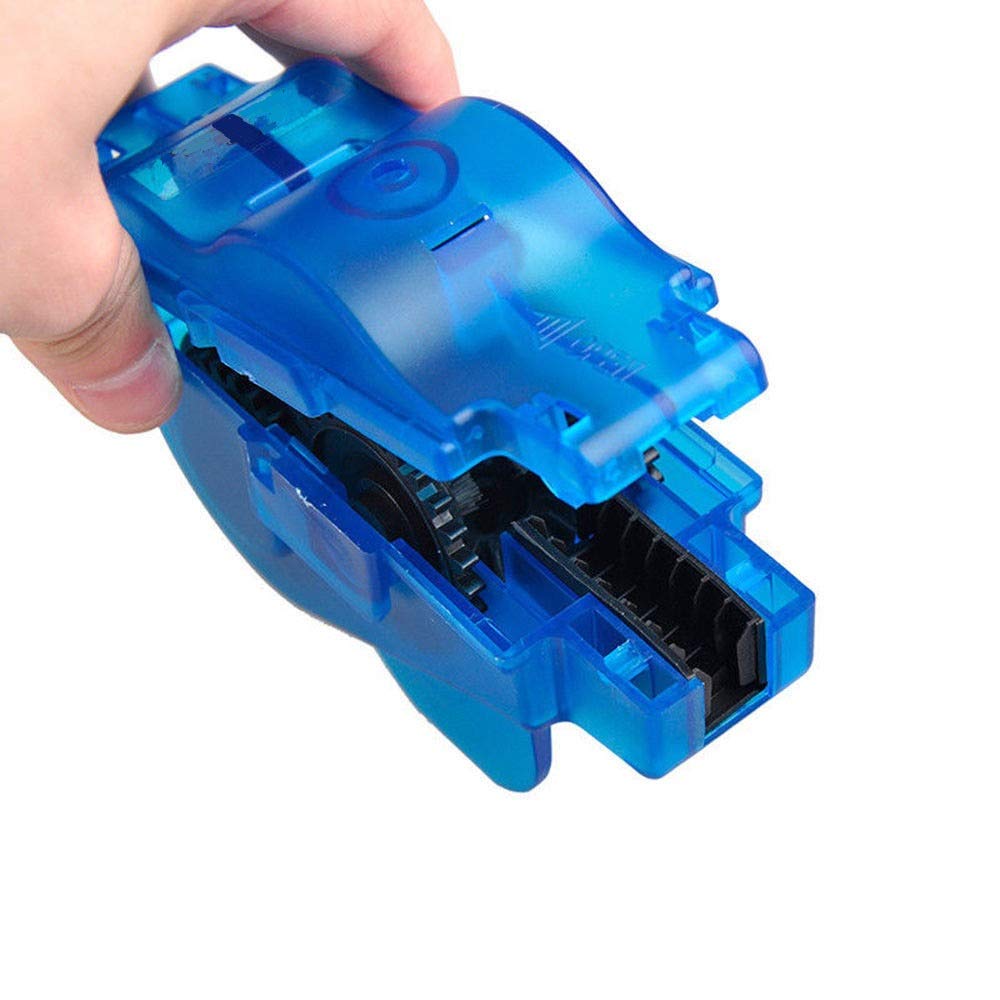 Portable Bicycle Chain Cleaner Kit - Bike Chain Cleaning Brushes & Degreaser Tool for Road, Mountain & Kids Bikes - Perfect for Home Maintenance & Outdoor Cycling Gear Care