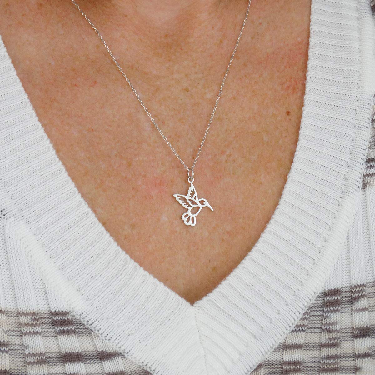 Sterling Silver Bird Pendant Necklace for Women - Elegant Jewelry Gift for Her - Perfect for Everyday Wear, Date Nights & Special Occasions