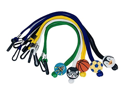 Adjustable Kids Mask Lanyard with Breakaway Clip - 5 Pack Safety Face Mask Holder for Children - Perfect for School, Travel & Outdoor Activities