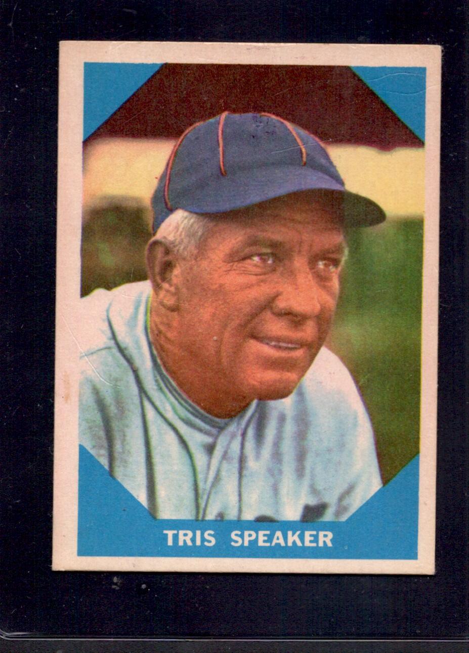1960 Tris Speaker Fleer Baseball Greats #10 Vintage Baseball Card - Collectible Sports Memorabilia for Fans & Investors
