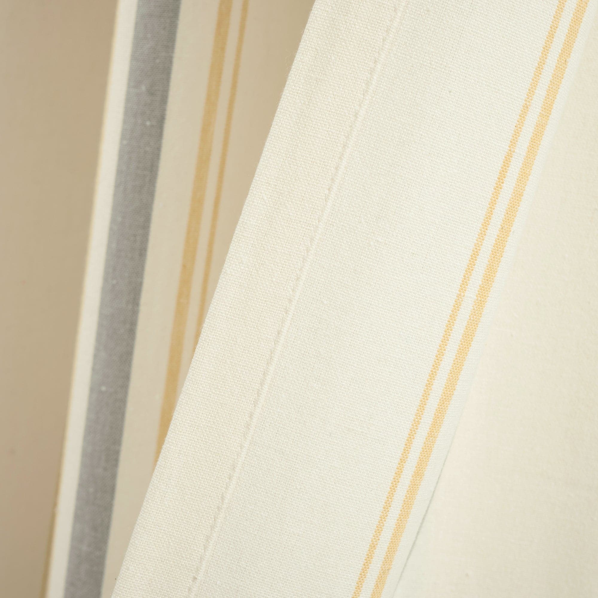 Farmhouse Stripe Yarn-Dyed Recycled Cotton Blend Window Curtain Panel Set - Blackout Thermal Insulated Drapes for Living Room, Bedroom & Nursery (2 Panels, 52x84 Inch) - Perfect for Rustic, Modern & Farmhouse Home Decor