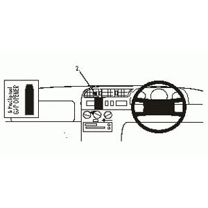 ClicOn No Holes Center Dash Mount for Fiat Ducato (1995-2001) - Secure Phone Holder for Hands-Free Driving & Navigation