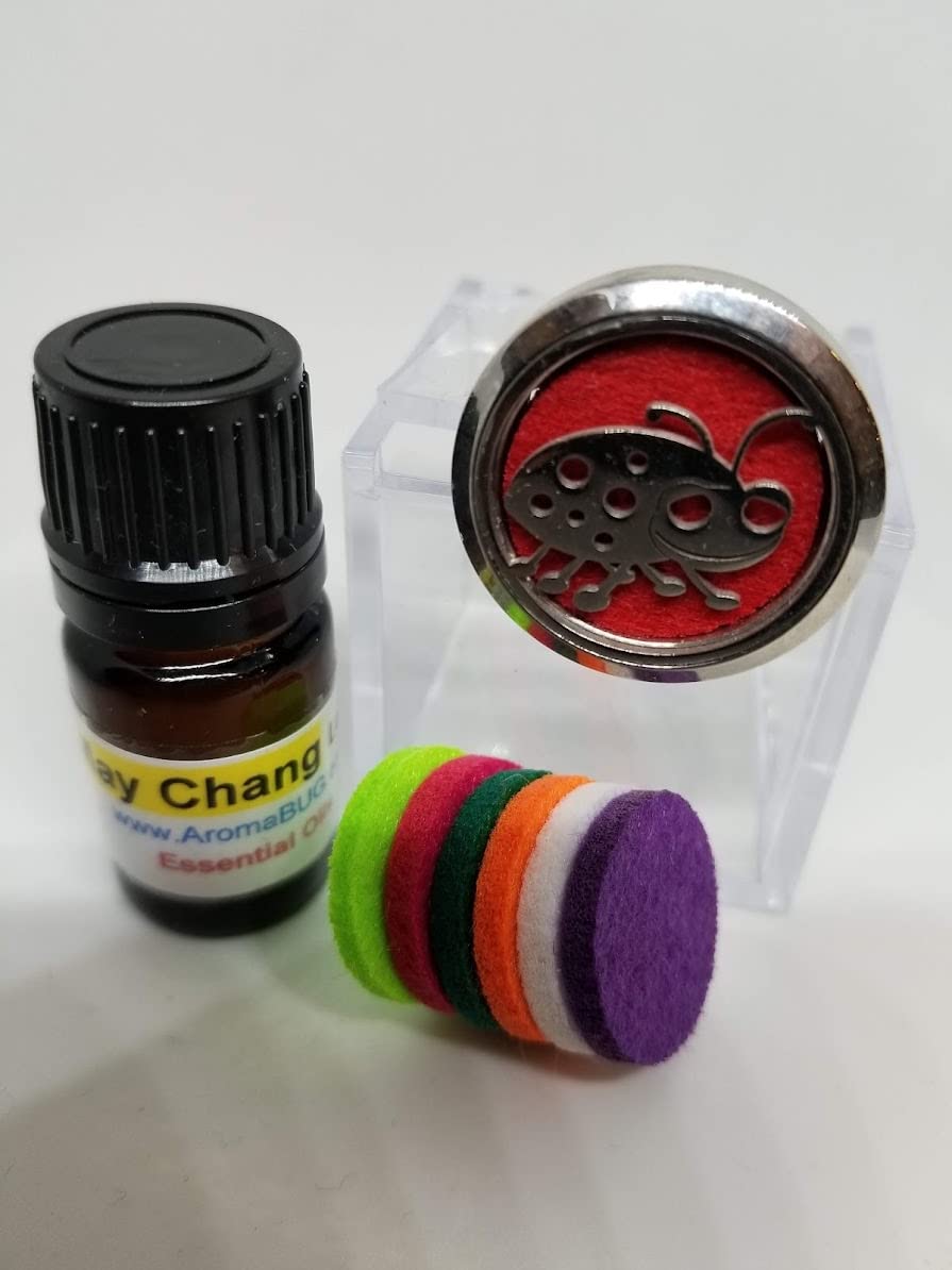 Celtic Weave 30mm Car Aromatherapy Essential Oil Diffuser - Stainless Steel Vent Clip Air Freshener with 7 Pads & 1 Free Oil | Perfect for Cars, Offices & Home Use