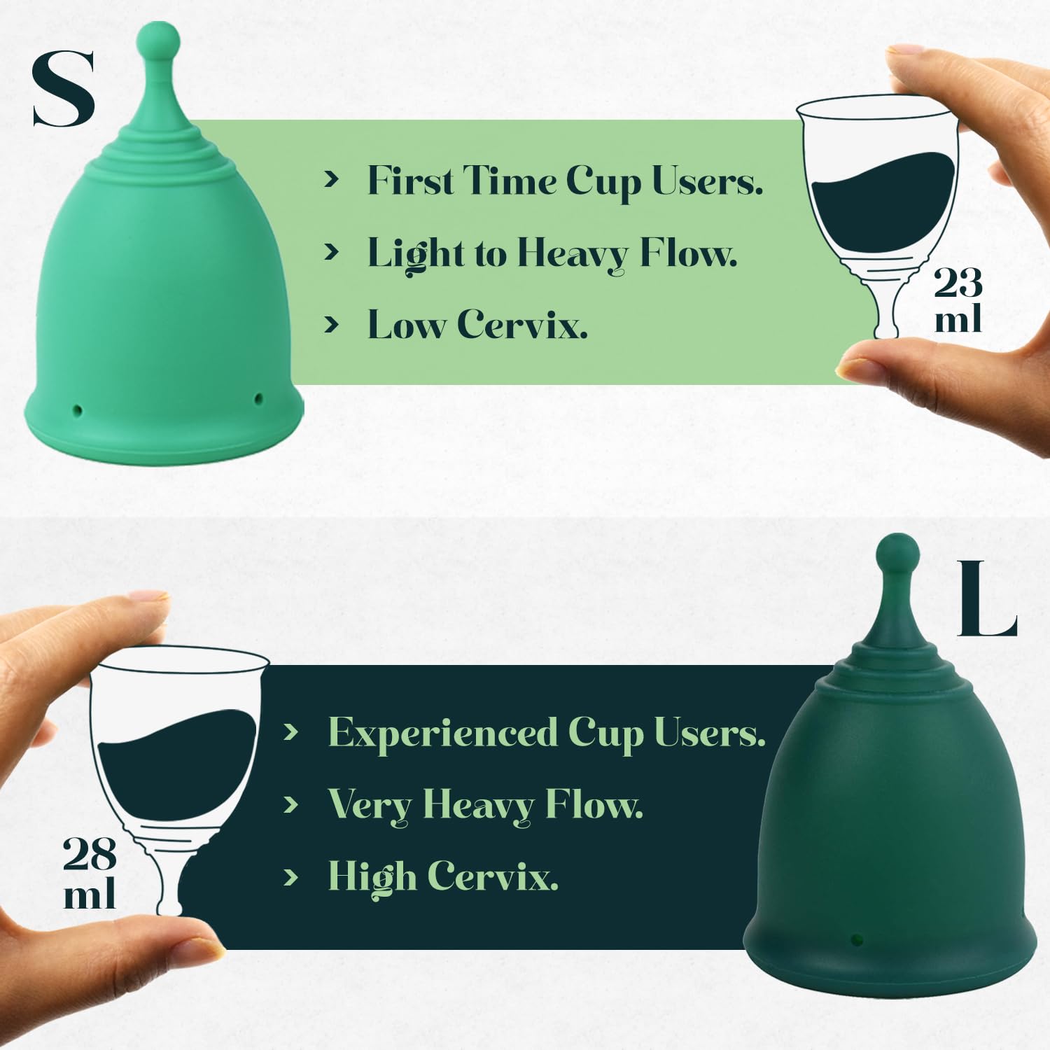 SHORDY Menstrual Cup Kit for Beginners - pH Balanced Gel Cleaner, Collapsible Sterilizer Cup & Soft Silicone Period Cups (Small/Large) | Reusable Alternative to Tampons & Pads | Perfect for Travel, Gym & Active Lifestyle