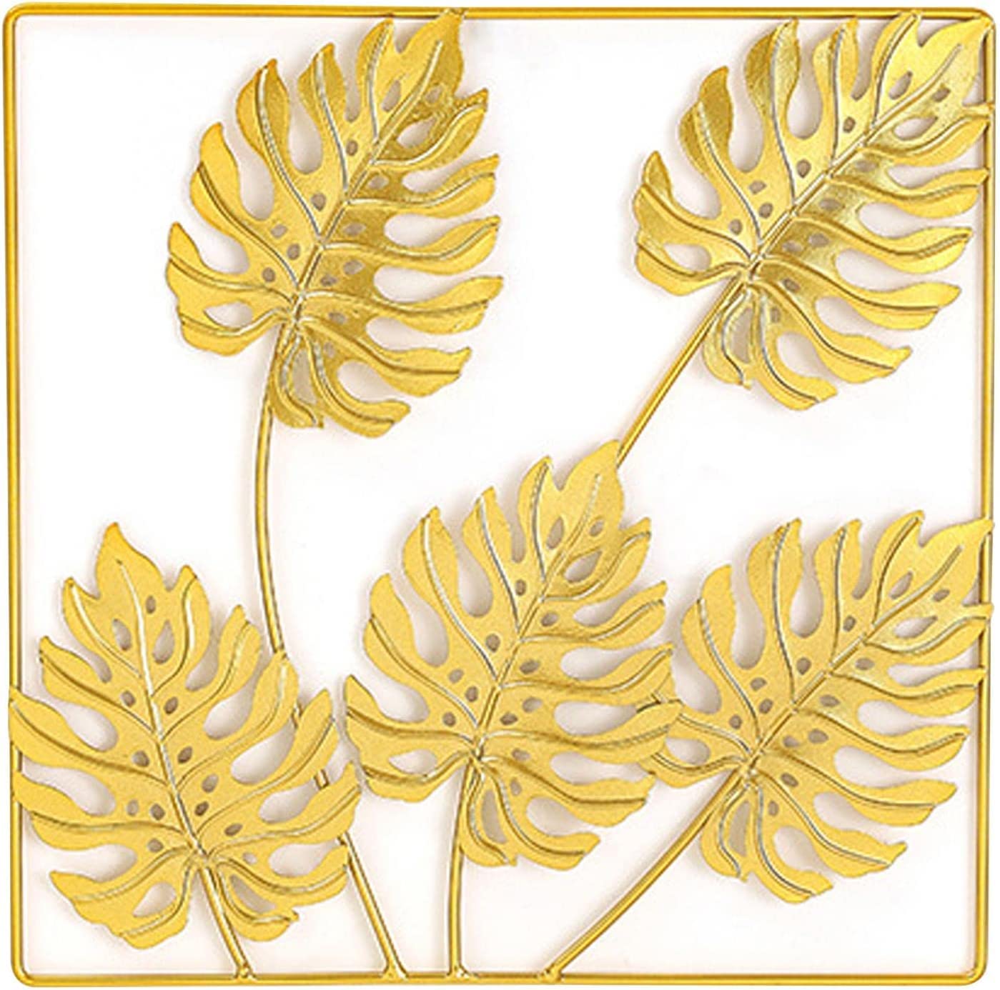 Handcrafted Metal Wall Art Sculpture - Turtle Leaf Design Iron Wall Decor for Bedroom, Living Room & Home Office | Unique Hanging Ornament for Nature-Inspired Interior Design