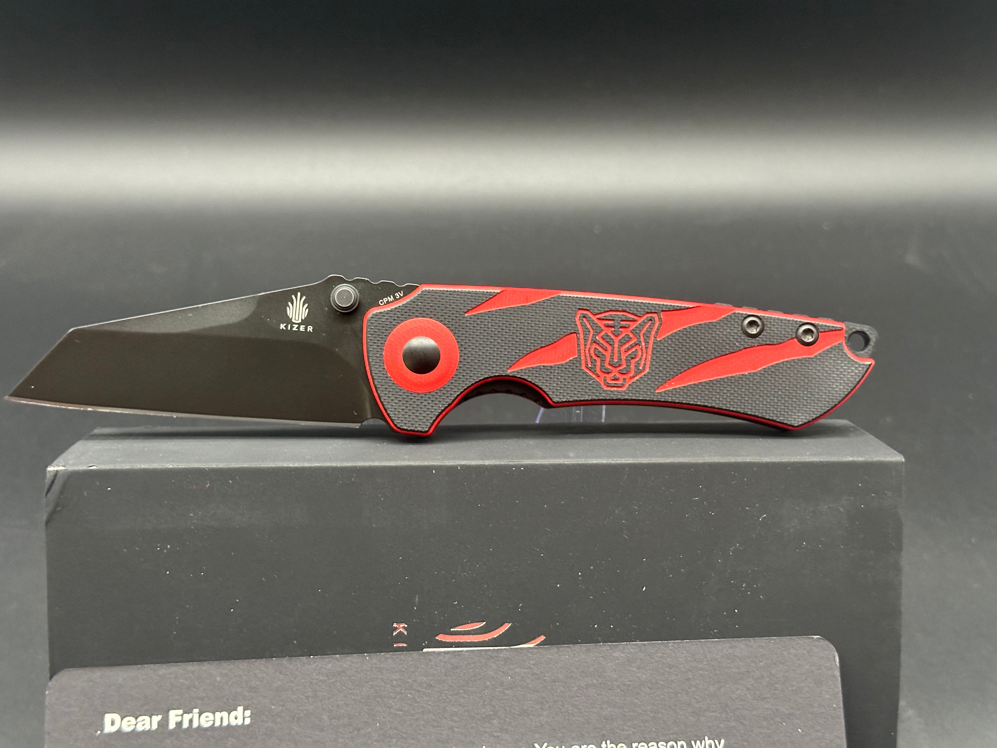 Kizer Friday Club Tiger Mini Critical Folding Knife - 2.99