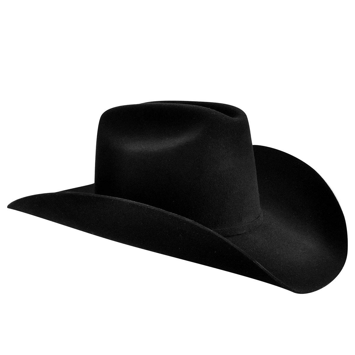 Bailey Western Wheeler 3X Cowboy Hat for Men - Black Felt Cowboy Hat Size 7 3/4 - Perfect for Rodeo, Country Music Festivals & Western Style Outfits