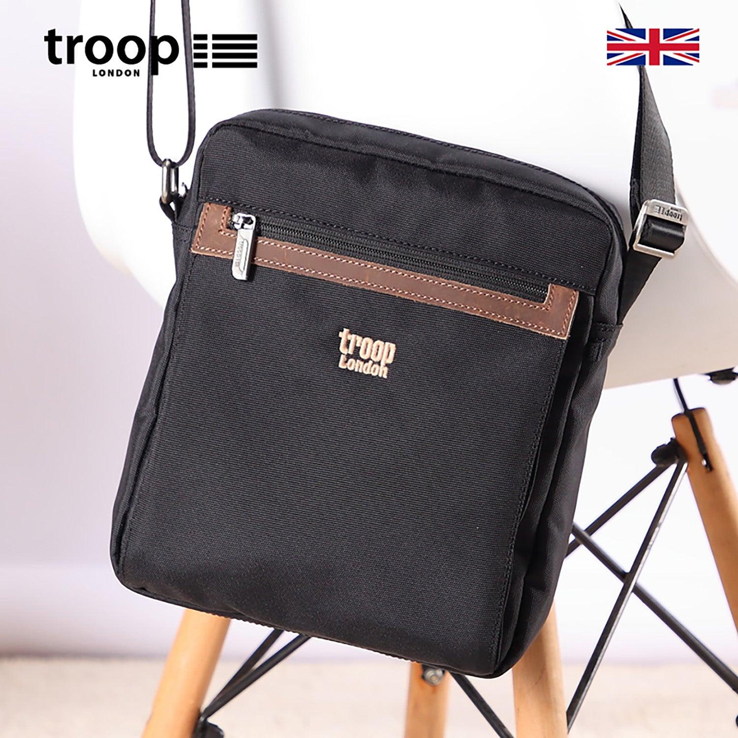 TRP0218N Troop London Urban Crossbody Bag for Men & Women - Stylish & Durable Shoulder Bag for Travel, Work & Everyday Use