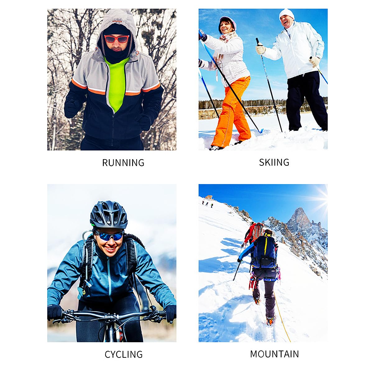 4 Pack UV Protection Balaclava Face Mask - Full Head Cover for Sun Protection, Fishing, Cycling, Hunting & Skiing - Breathable & Lightweight for Outdoor Sports & Winter Activities