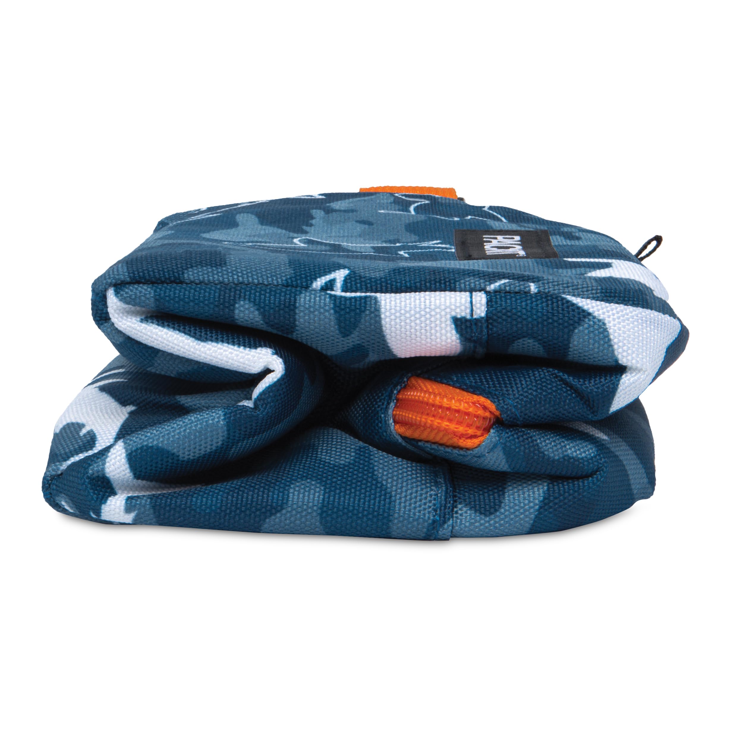 PackIt Freezable Snack Box with EcoFreeze Technology - Reusable Collapsible Lunch Bag with Zip Closure & Buckle Handle - Camo Shark Design - Perfect for School, Work, Travel & Outdoor Activities