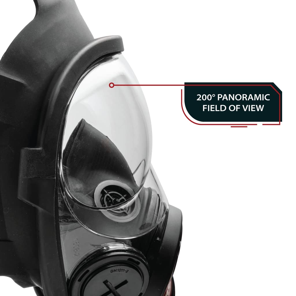 NB-100 Full Face Tactical Respirator - Military Grade Protection for Paintball, Airsoft & Chemical Defense - Ideal for Outdoor Sports & Emergency Preparedness