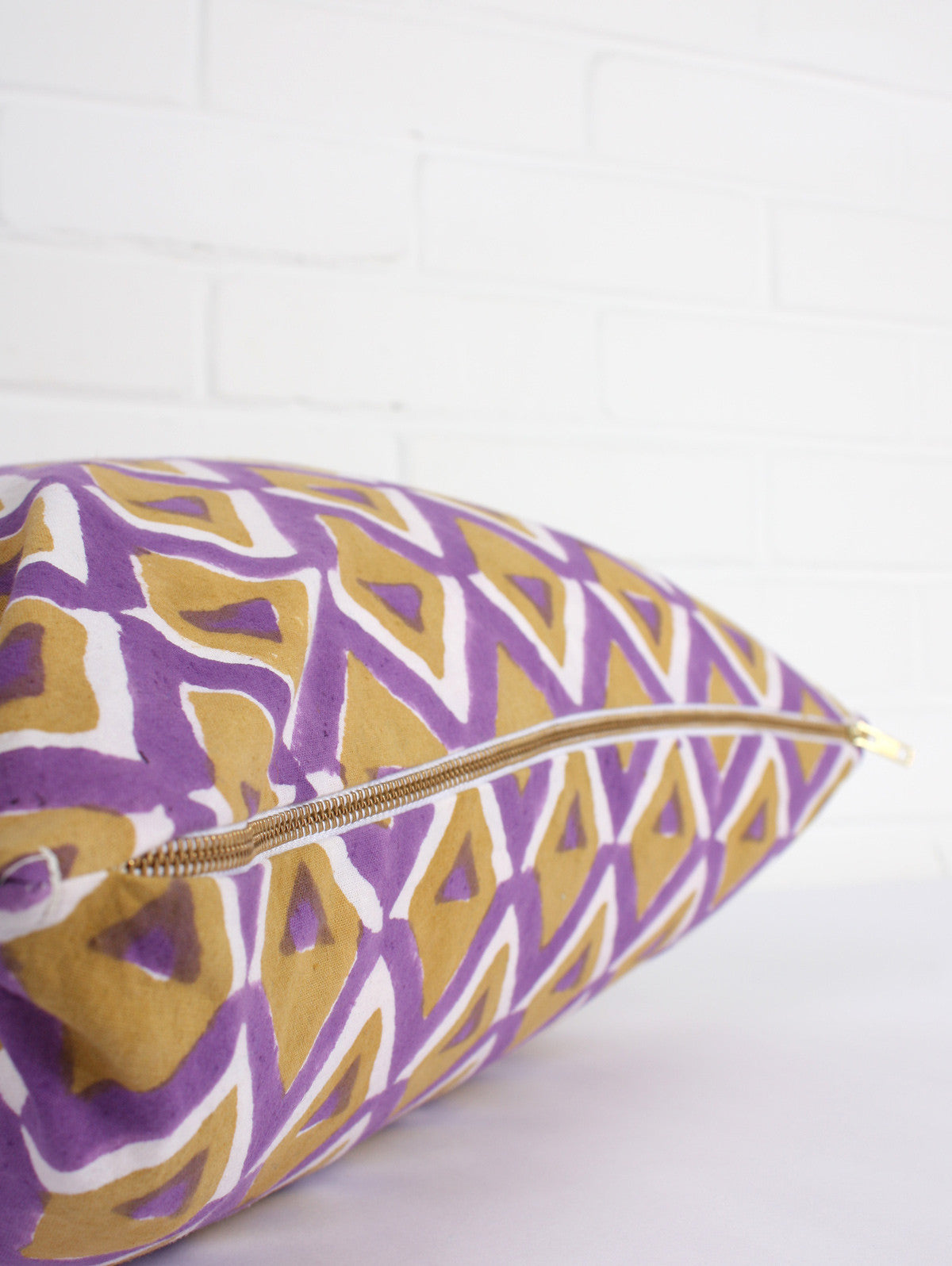 Geo Cushion Cover - Soft Purple Decorative Pillow Case for Sofa, Bed, Chair - Home Decor & Living Room Accessories