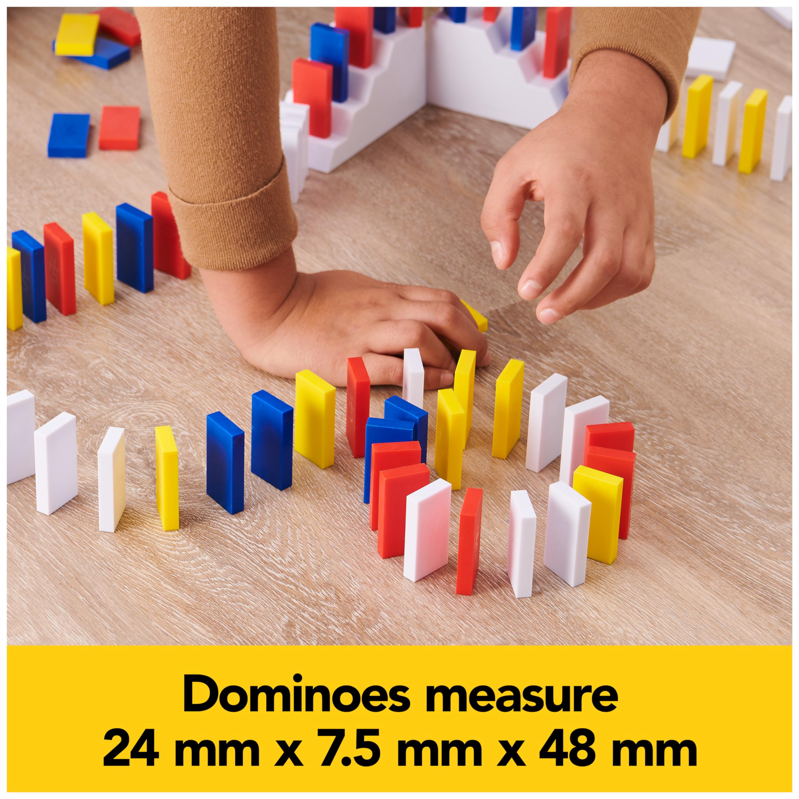 Spin Master Games Lily Hevesh H5 Domino Creations 100-Piece Neon Dominoes Set - STEM Building Toys for Kids & Family, Educational Stacking Game for Ages 5+ (1+ Players) - Perfect for Birthday Gifts, Classroom Activities & Family Game Night