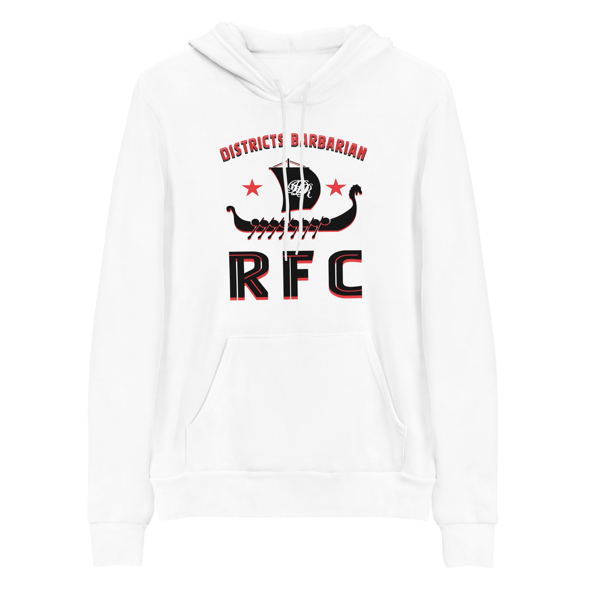 Districts Barbarian RFC Pullover Hoodie - Men's Casual Streetwear Hooded Sweatshirt for Gym, Outdoor & Everyday Wear