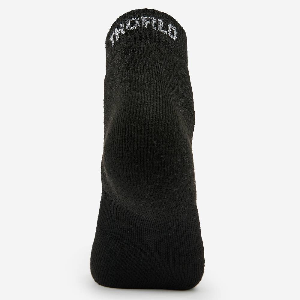 Thorlo Unisex Pickleball Socks - Light Cushion Ankle Socks for Men & Women (Black) | Breathable & Supportive for Pickleball, Tennis & Sports Activities