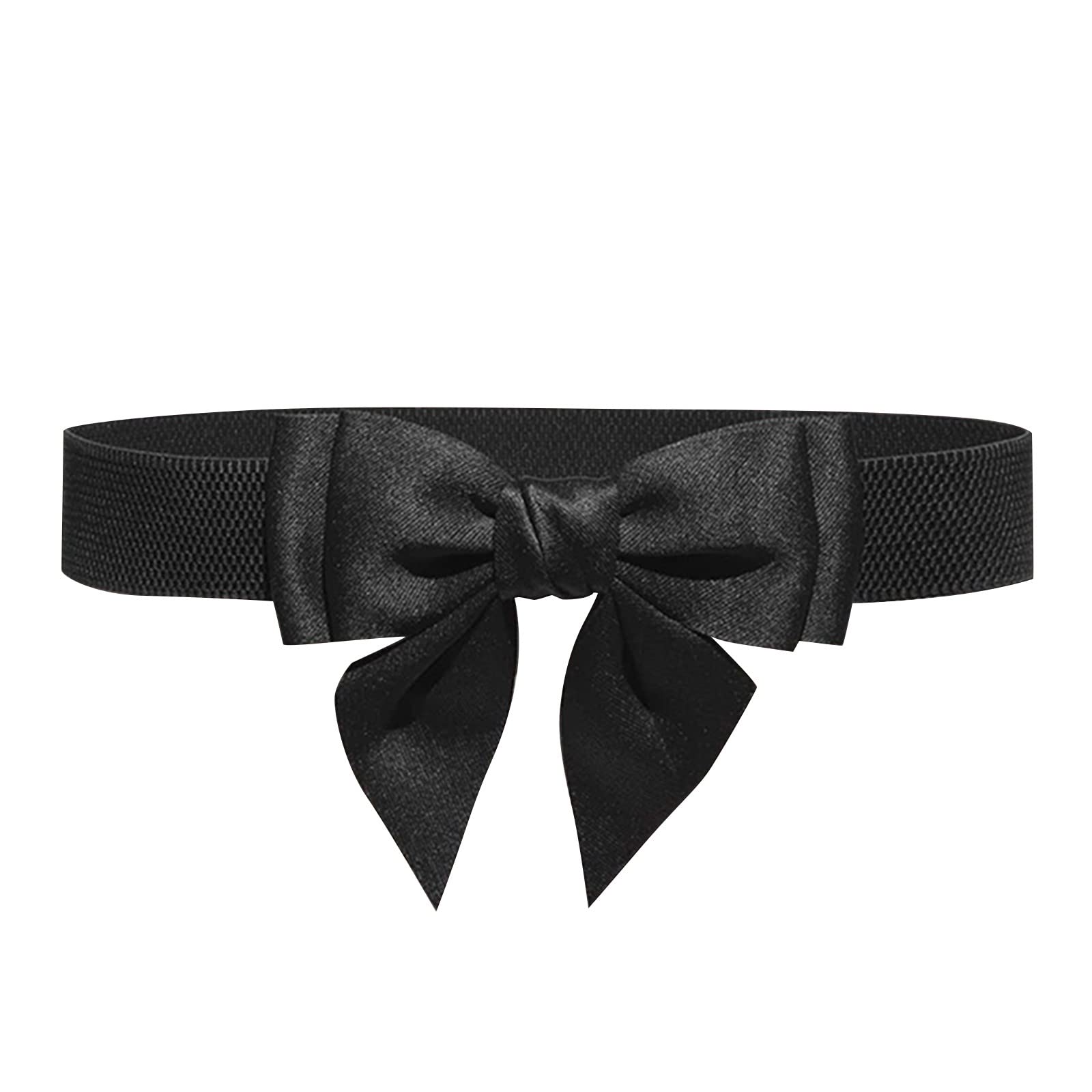 Stylish Men's & Women's Dress Belts - Cute Bow Wide Elastic Waist Belt for Formal Pants | Perfect Office Wear & Wedding Accessory
