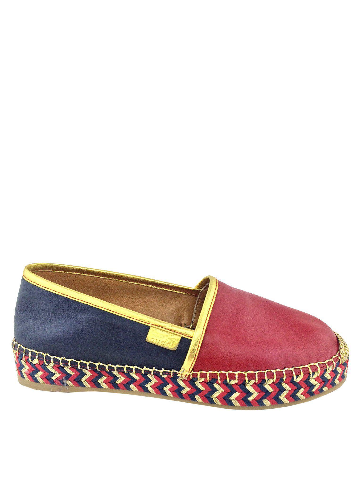 Gucci Pilar Leather Espadrille Flats for Women - Size 6.5 US - New Authentic Designer Shoes - Perfect for Casual Outings & Summer Weddings