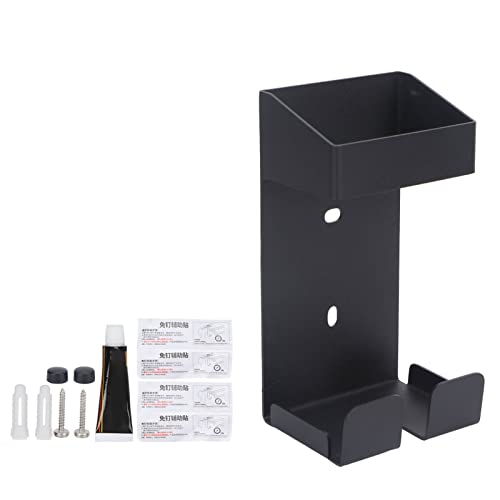 Stainless Steel Curling Iron Holder - Wall Shelf for Bathroom Storage