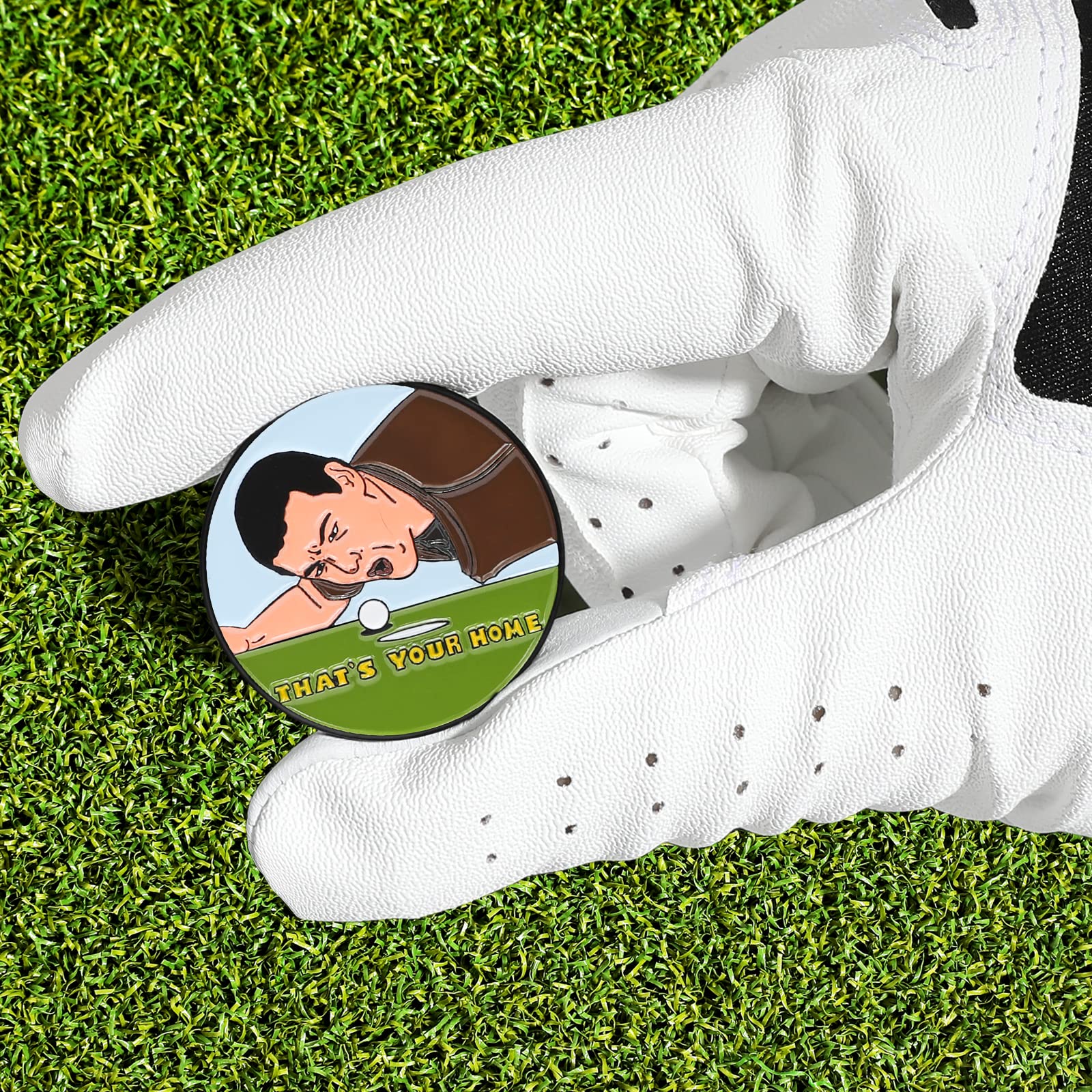 **Magnetic Golf Ball Marker with Hat Clip - Funny & Unique Golf Accessories for Men & Women - Perfect Gift for Golf Lovers - Ideal for Tournaments, Practice & Casual Play**