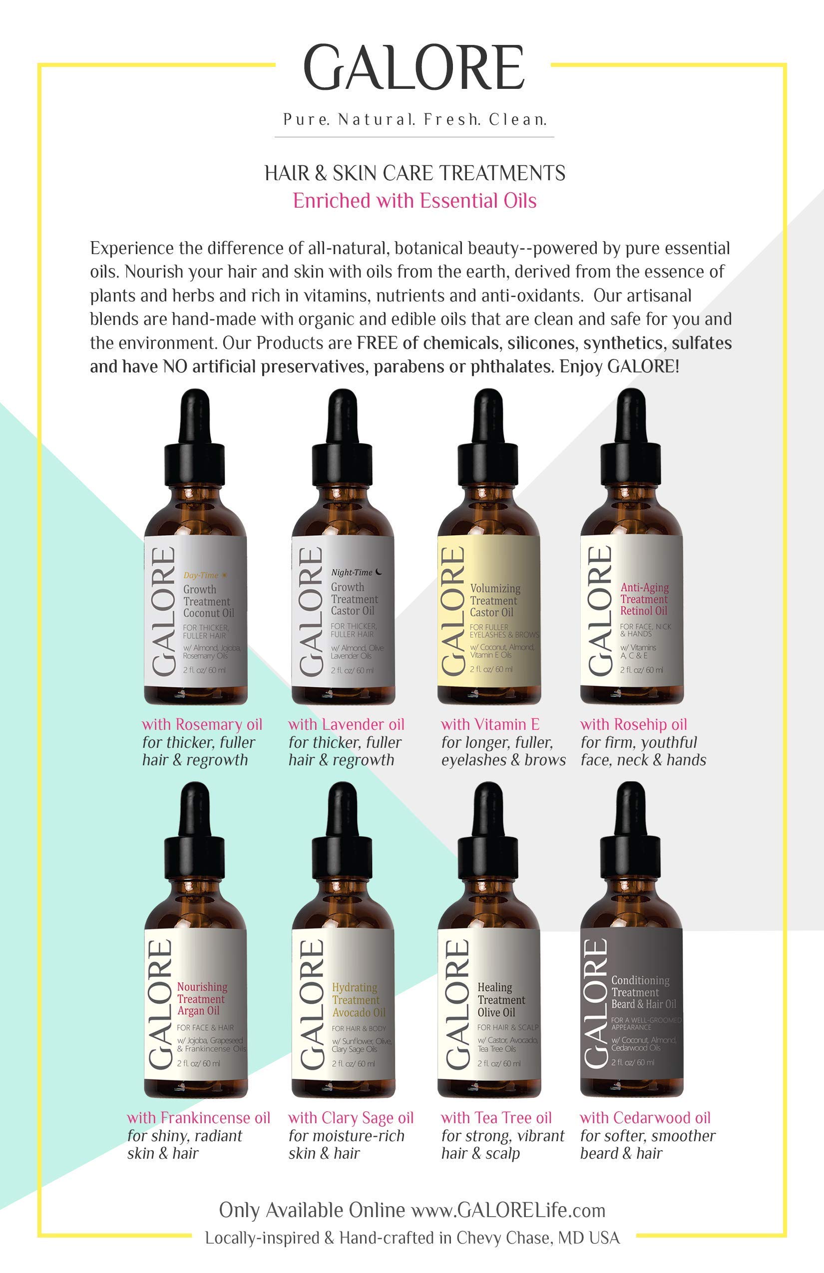 Premium Olive Oil Hair & Scalp Treatment for Hair Loss & Breakage - Vitamin E Enriched Pure Olive Oil with Essential Oils - Repair Damaged, Frizzy, Dry & Curly Hair - Natural Hair Growth Serum by GALORE Naturals - Perfect for Daily Hair Care & Deep Conditioning Treatments