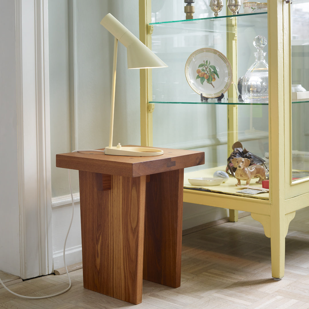 Stylish AJ Mini Table Lamp - Compact LED Nightstand Light for Bedroom, Living Room & Office - Perfect for Reading, Decor & Ambient Lighting