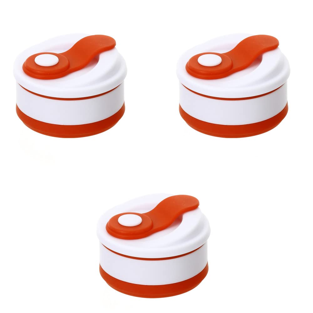 Collapsible Silicone Travel Cup with Lid - Unbreakable Foldable Drinking Cup for Camping, Hiking, Backpacking & Outdoor Adventures - Perfect for Coffee, Tea, Water & Smoothies On The Go (12162vc-3)