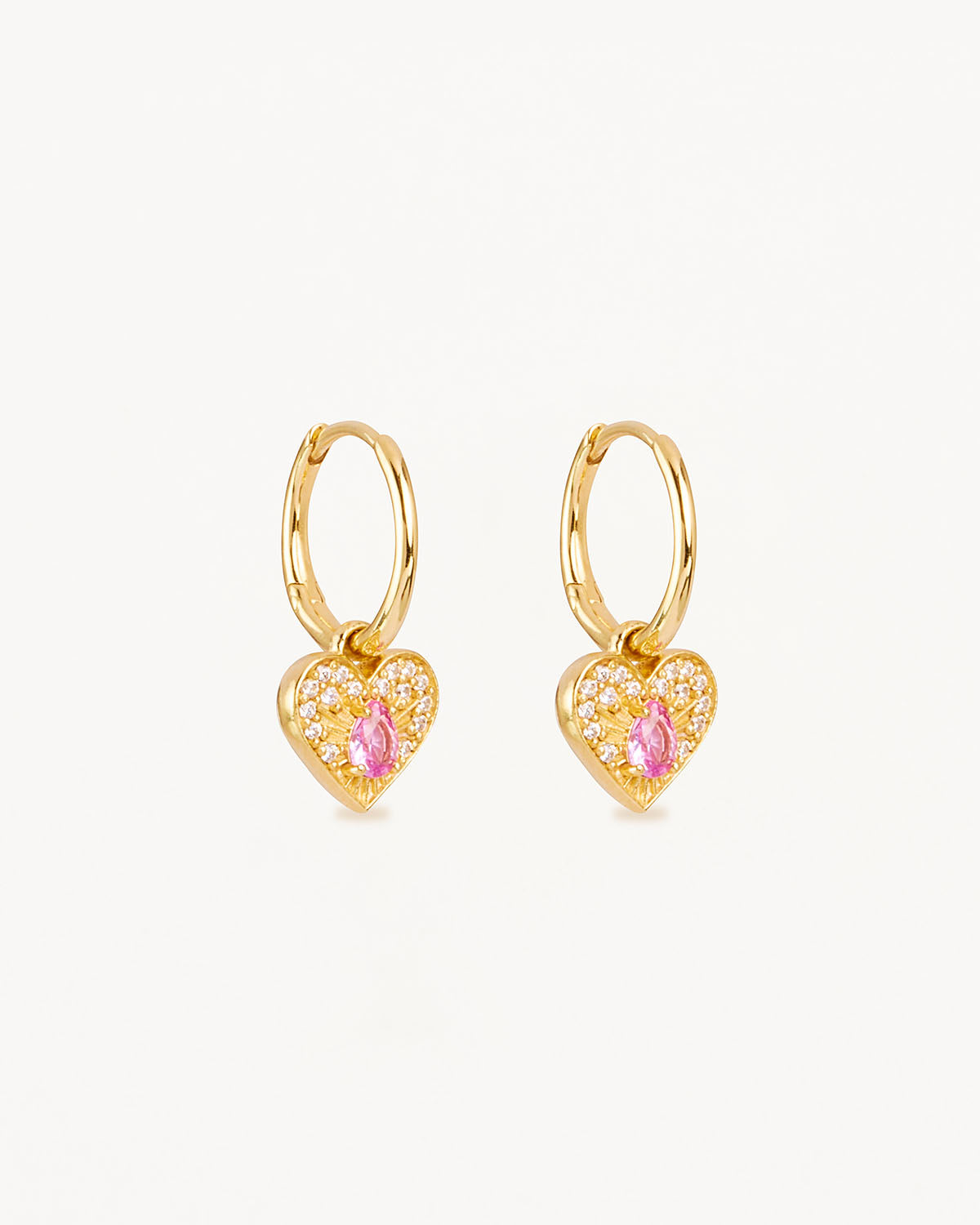 18K Gold Vermeil Heart Hoop Earrings for Women - Elegant & Dainty Jewelry Gift for Valentine's Day, Anniversary or Special Occasion - Perfect for Date Night, Wedding & Romantic Events