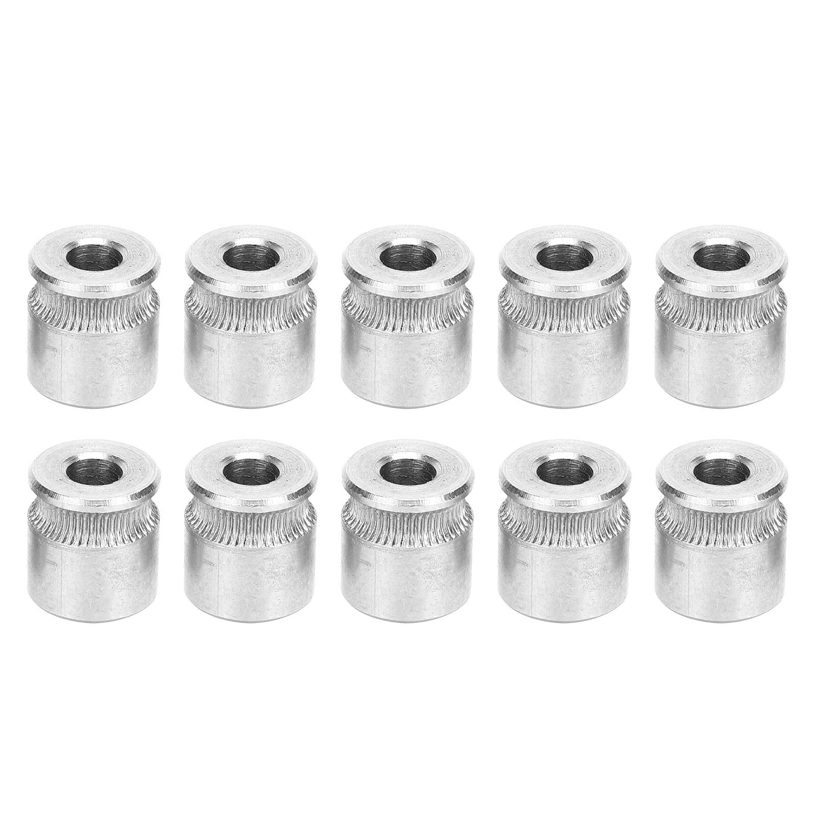 Stainless Steel Extrusion Wheel 10Pcs - 3D Printer Replacement Parts for Crimping Wheels | Durable Accessories for 3D Printing & Office Use