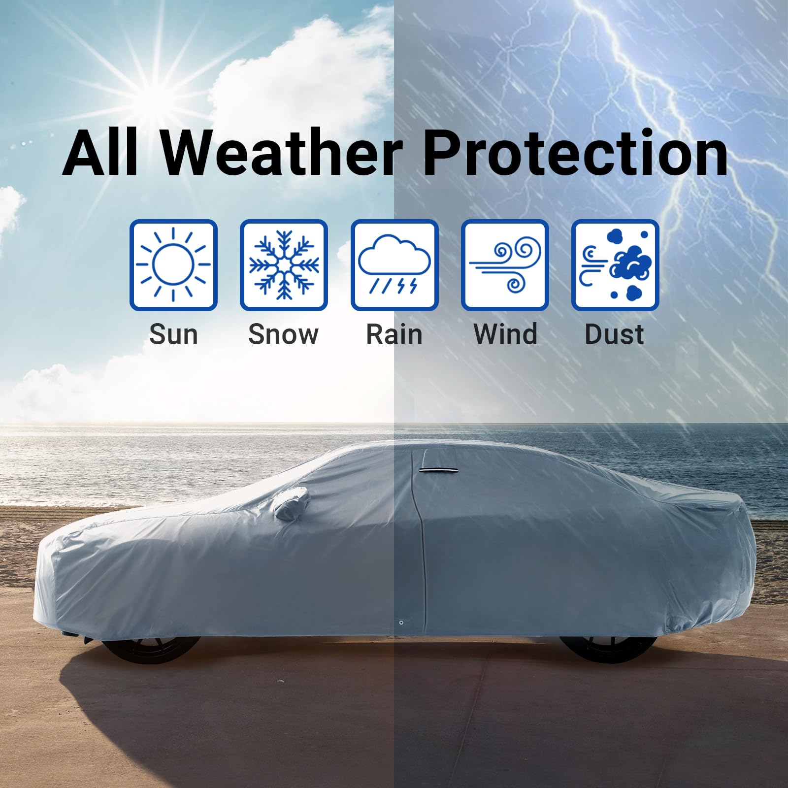 1971-1978 Dodge Charger Waterproof Car Cover - Form-Fit Padded Protection for Outdoor Parking