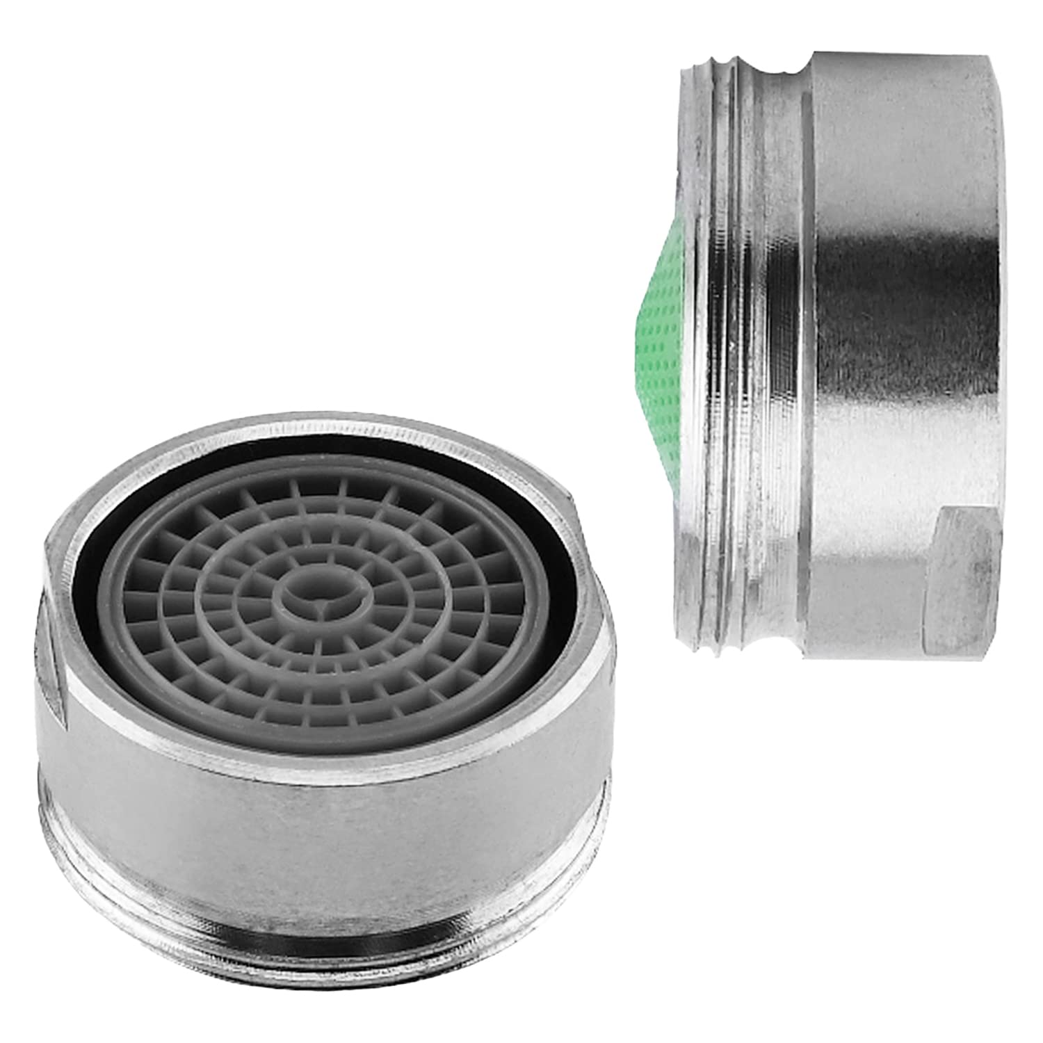 24mm Faucet Aerator - Water Flow Restrictor Replacement for Bathroom & Kitchen Sink - 2 Pack - Save Water & Reduce Splash for Eco-Friendly Homes
