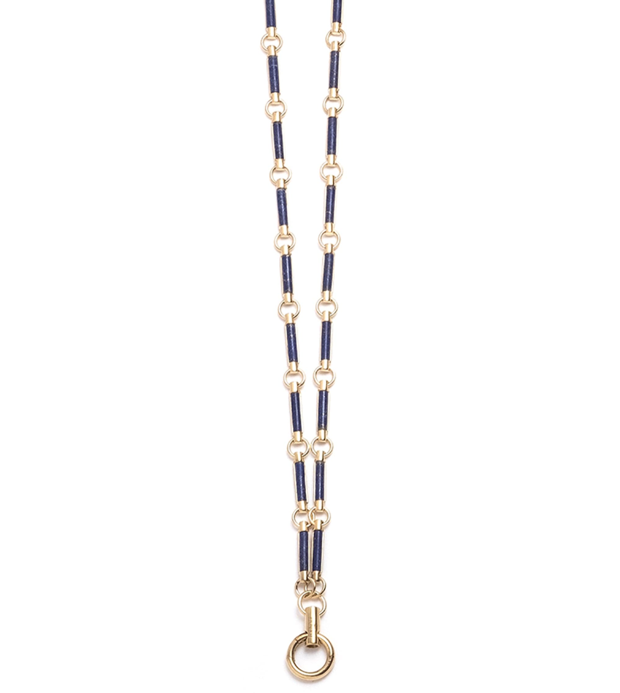 Lapis Lazuli Stone Hanging Clock Weight Chain - Elegant Decorative Clock Pendulum for Grandfather Clocks, Wall Clocks & Home Décor