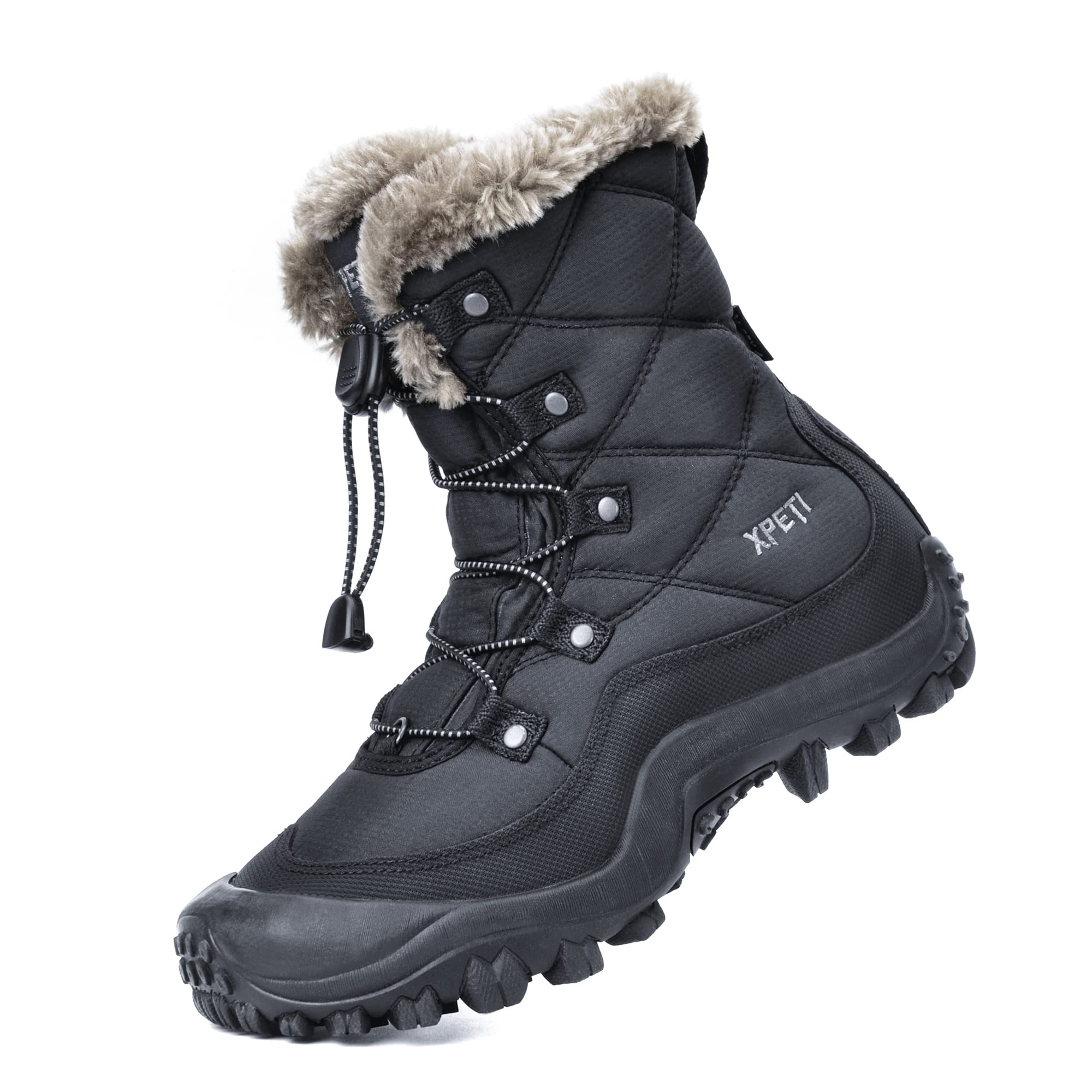 XPETI Women's Nora II Waterproof Snow Boots - Winter High-Top Hiking & Outdoor Work Boots for Cold Weather, Snowshoeing & Trail Adventures