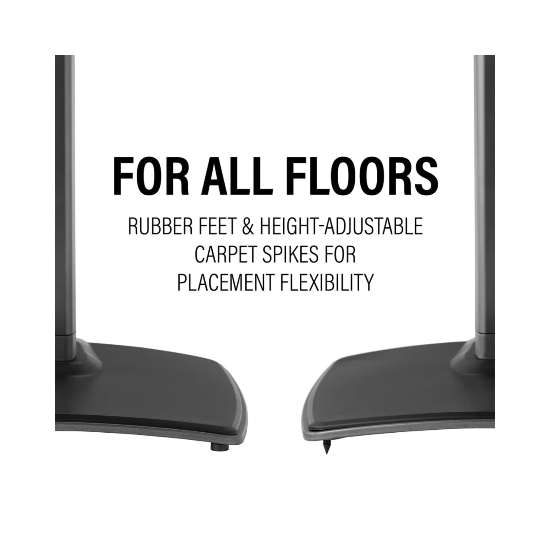 Sanus WSSE31 Premium Speaker Stand for Sonos Era 300 - Adjustable Height, Sturdy Base - Perfect for Home Theater, Music Studio & Office (Single Stand)
