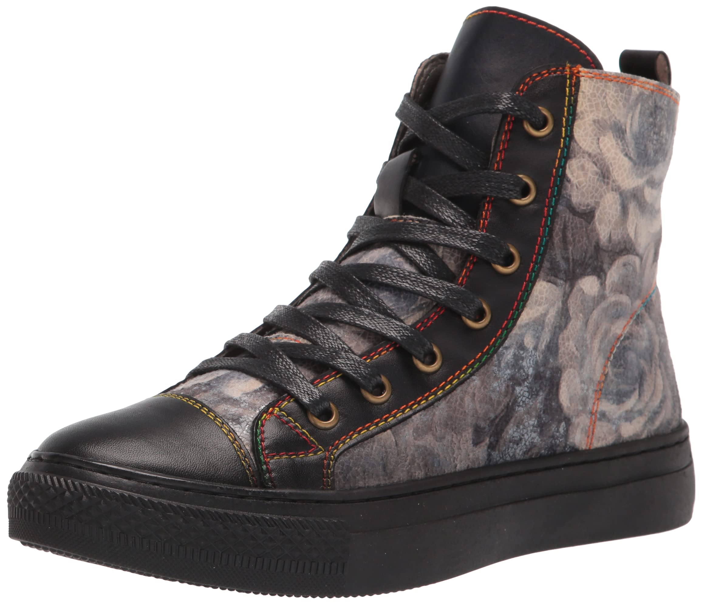 Spring Step L'Artiste Women's Combat Rose Fashion Boots - Stylish Ankle Booties for Women, Comfortable Slip Resistant Shoes for Casual Wear, Work & Outdoor Activities