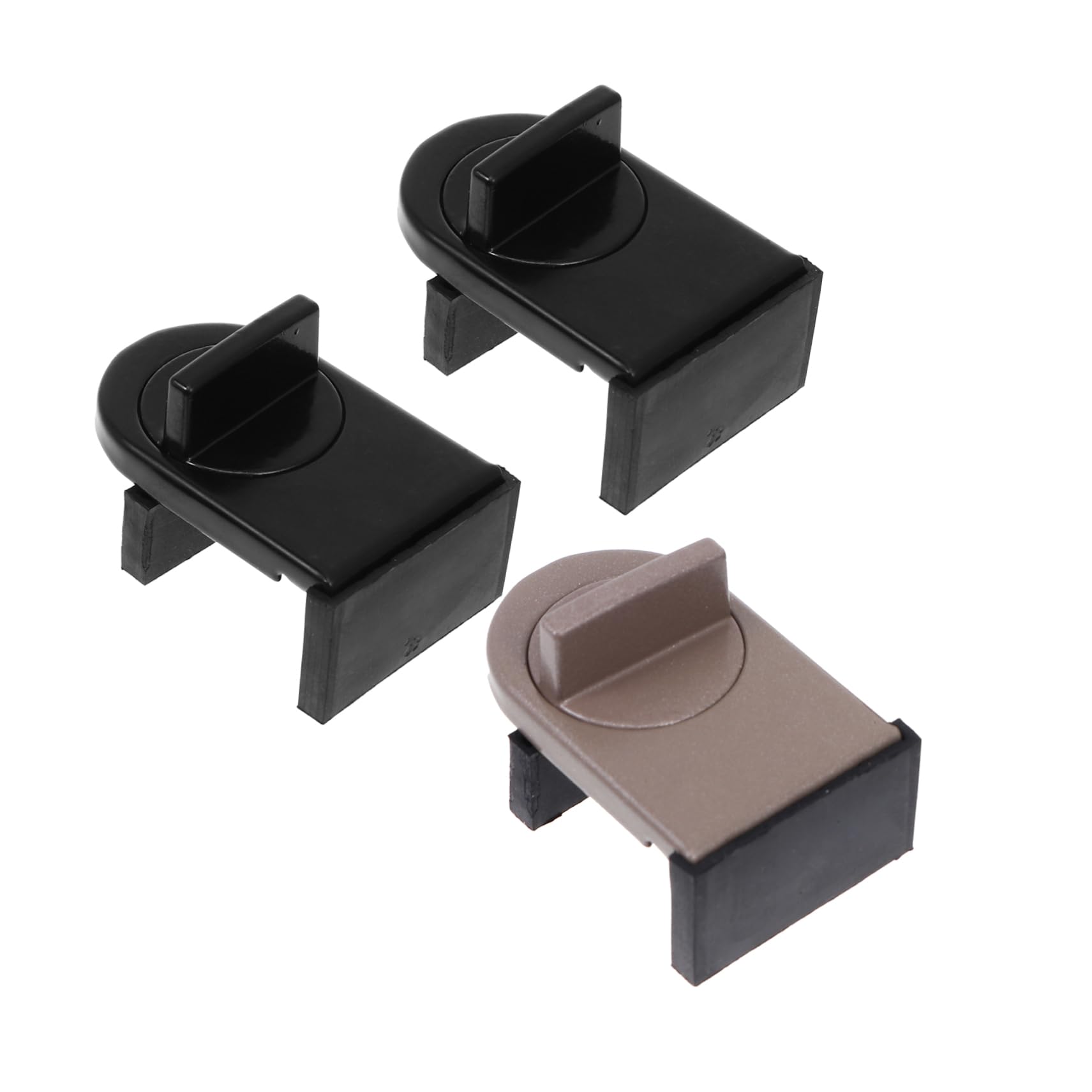 3-Pack Aluminum Alloy Baby Safety Door Locks - Childproof Window & Door Latches for Home Security (Ideal for Toddler Safety, Sliding Doors & Pet Protection)
