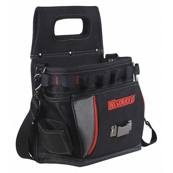 Durable 17-Pocket Tool Bag for Professionals - Heavy Duty General Purpose Work Tool Organizer - Perfect for Electricians, Plumbers & Contractors